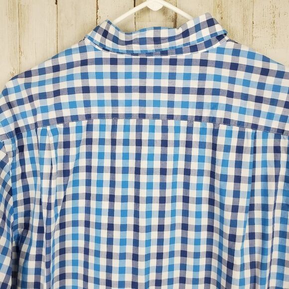 Old Navy Button Down Shirt Blue Check Size XL - Picture 7 of 11